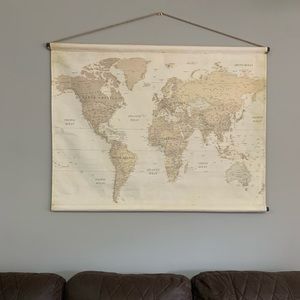 Map wall decor